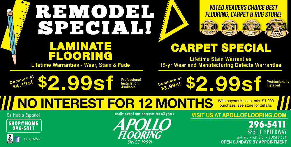 Apollo Flooring April 2024 Ad