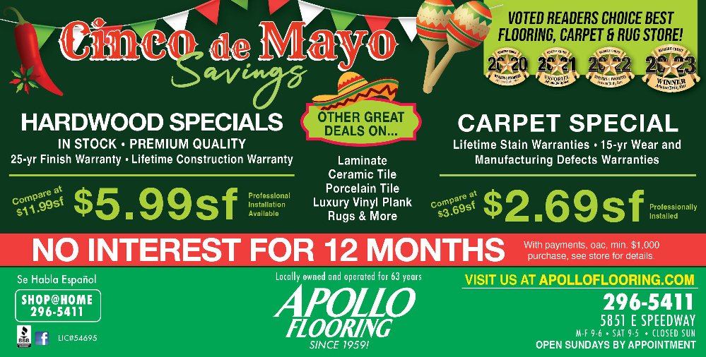 Cinco De Mayo Flooring Sale