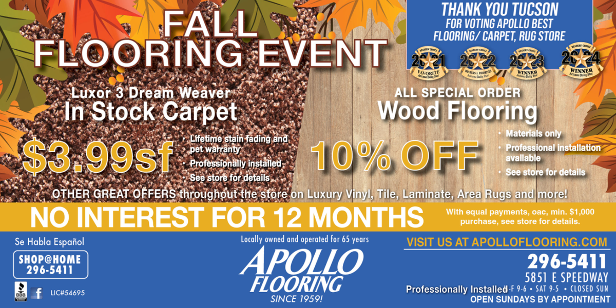 Apollo Flooring Fall Flooring Event